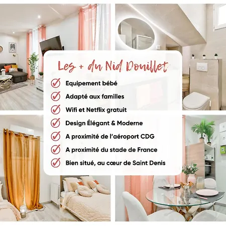 Le Nid Douillet Confortable A 5 Min Du Stade De France Et Proche De L'aeroport Cdg Appartement Saint-Denis (Seine-Saint-Denis)
